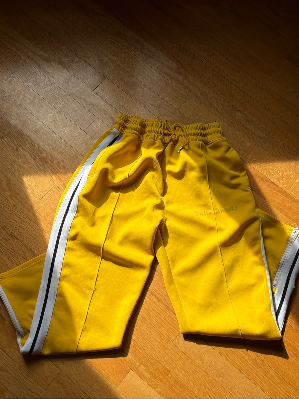 Palm Angels Yellow Jogger Sweatpants